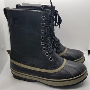 SOREL Men's 1964 LTR Tall Boot - Rain and Snow - Waterproof - Black - Size 8